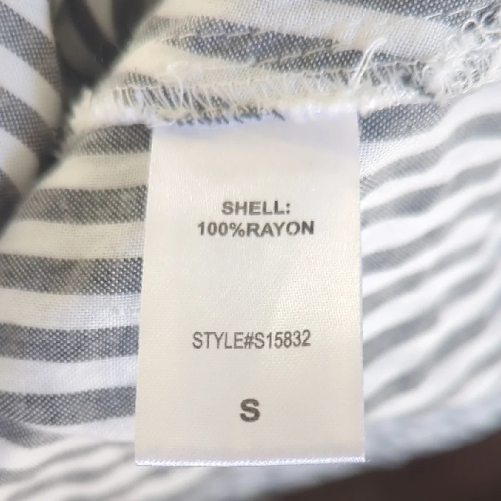 Gray and White Striped Dress - Picture 6 of 6